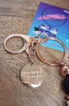 Load image into Gallery viewer, Daisy "You are Enough" Key Chains