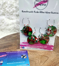 Load image into Gallery viewer, Resin Wine Glass Charms - 4 pack