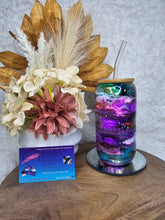 Load image into Gallery viewer, Glass Tumbler - Wooden lid &amp; glass straw (approx. 500ml)
