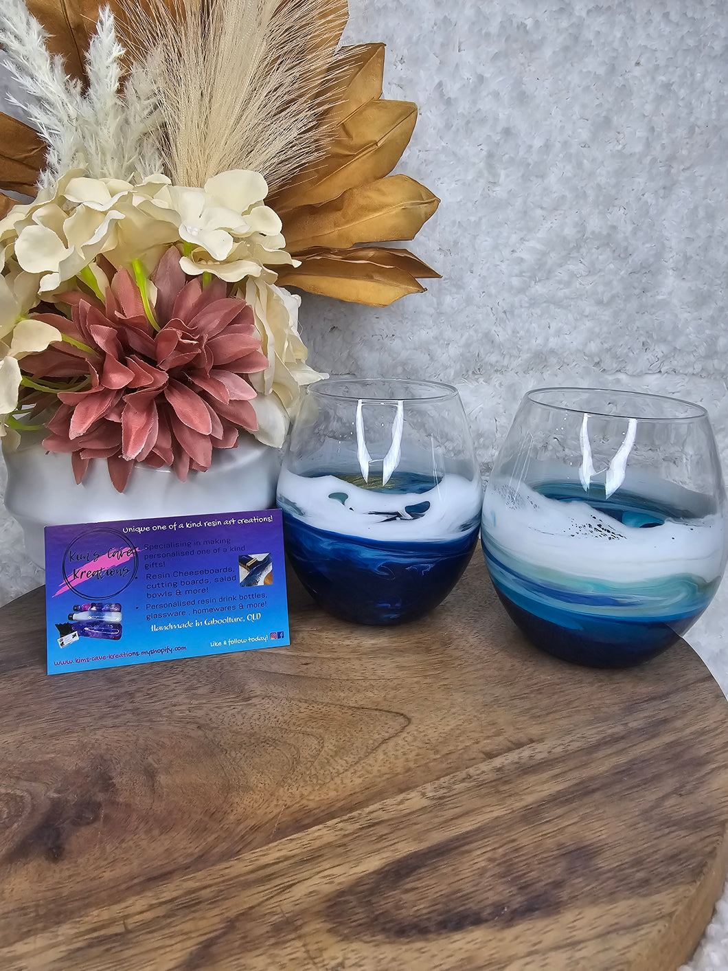 Stemless wine glasses - Ocean Inspired