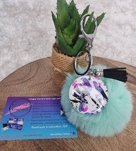 Load image into Gallery viewer, Handpainted Pom Pom Keychains
