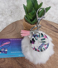 Load image into Gallery viewer, Handpainted Pom Pom Keychains
