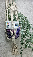 Load image into Gallery viewer, Ceramic Hanging Pots - Macrame Hanger
