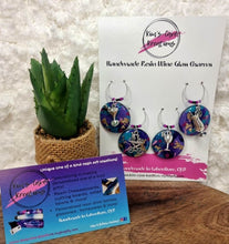 Load image into Gallery viewer, Resin Wine Glass Charms - 4 pack
