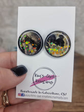 Load image into Gallery viewer, 25mm Handpainted Earrings - Studs
