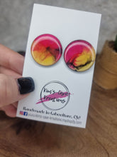 Load image into Gallery viewer, 25mm Handpainted Earrings - Studs
