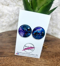 Load image into Gallery viewer, 25mm Handpainted Earrings - Studs
